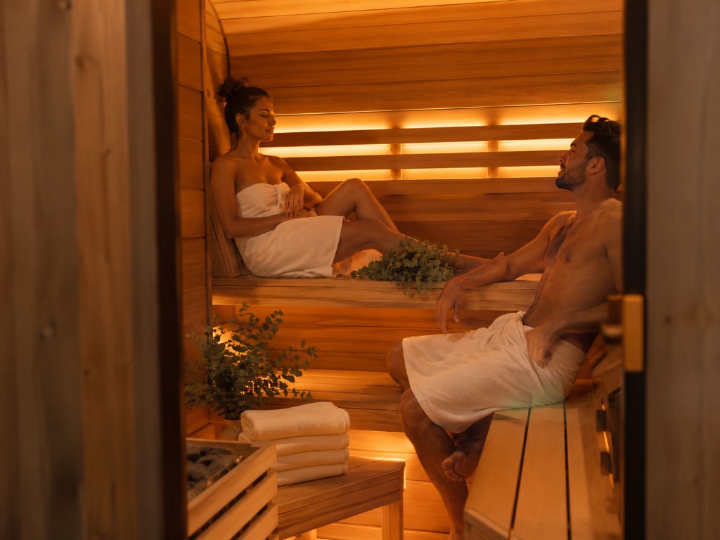 Infrared sauna at Paradise Spas Minot ND